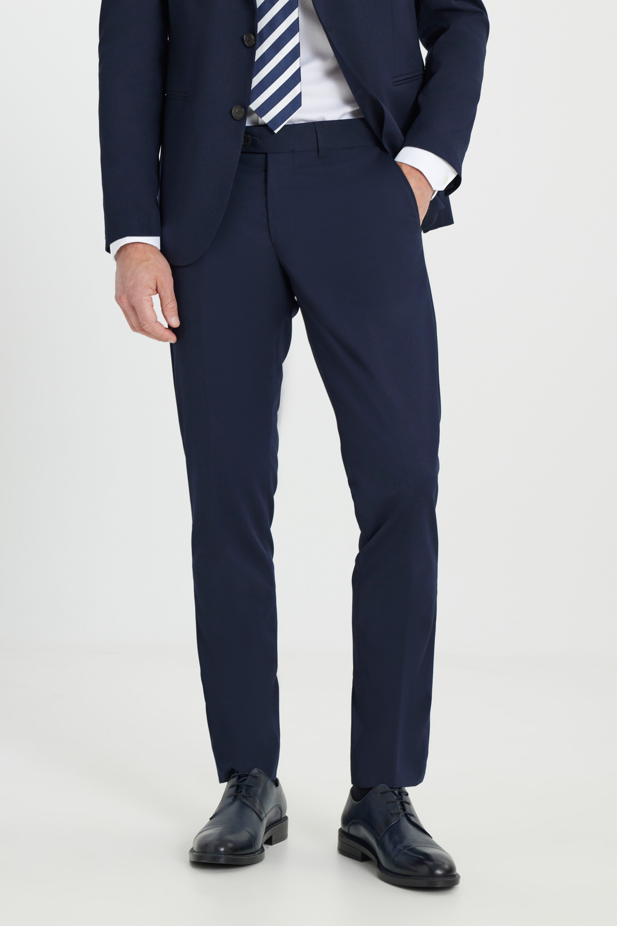 Altınyıldız Classics Erkek Lacivert Ekstra Slim Fit Dar Kesim Kırlangıç Yaka Takım Elbise görsel 5