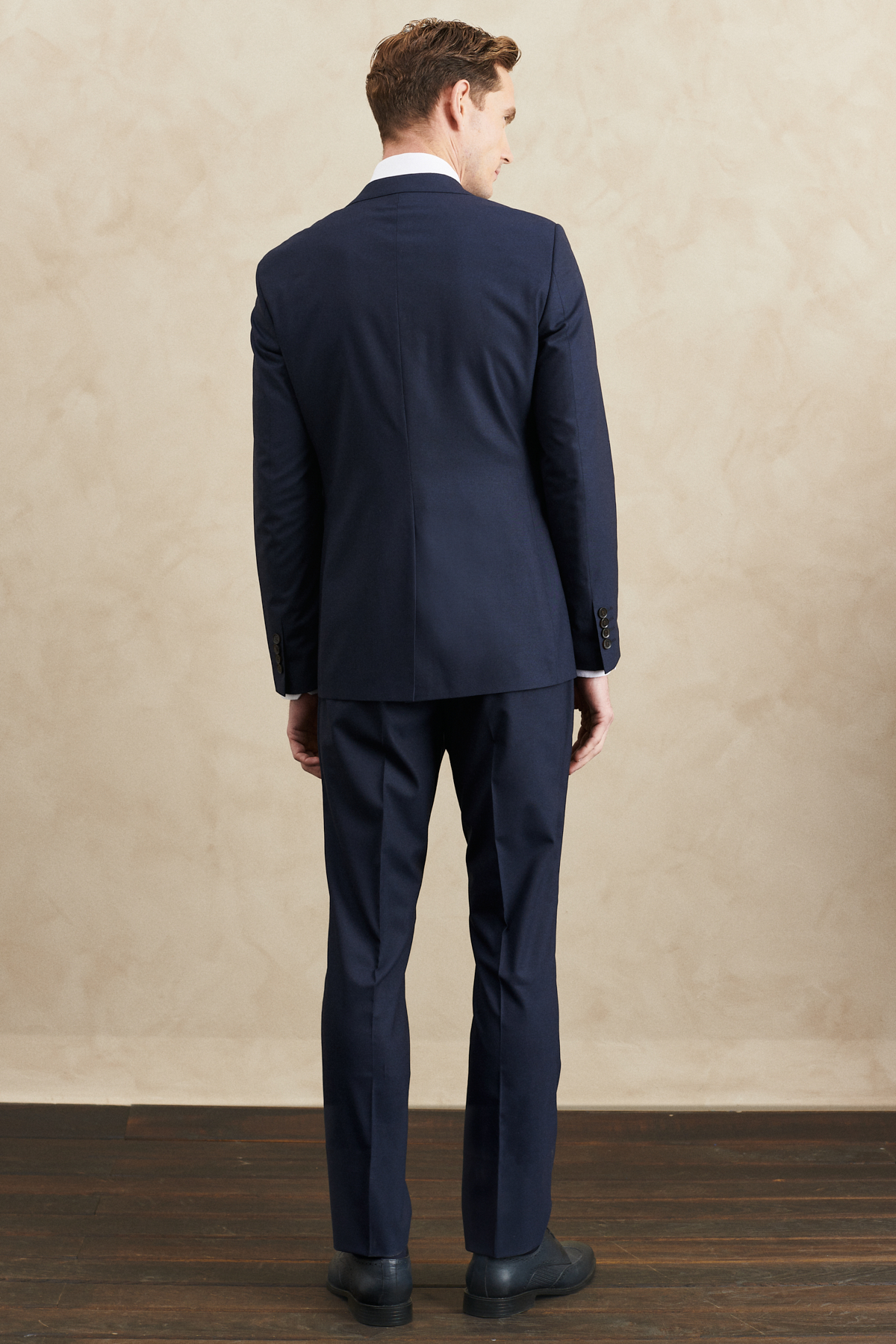 Altınyıldız Classics Erkek Lacivert Su Geçirmez Slim Fit Mono Yaka Yelekli Yünlü Nano Takım Elbise görsel 8