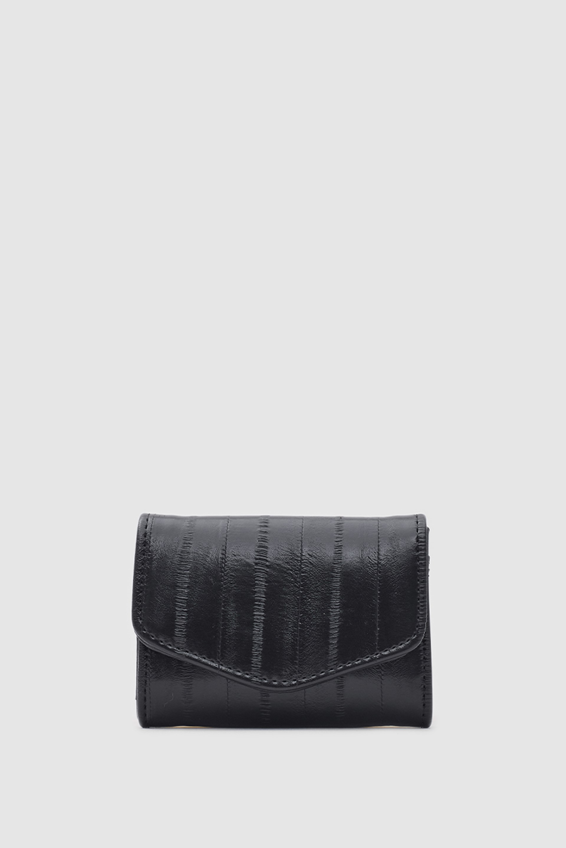 Shulebags Ette Kapaklı Kadın Cüzdan Siyah