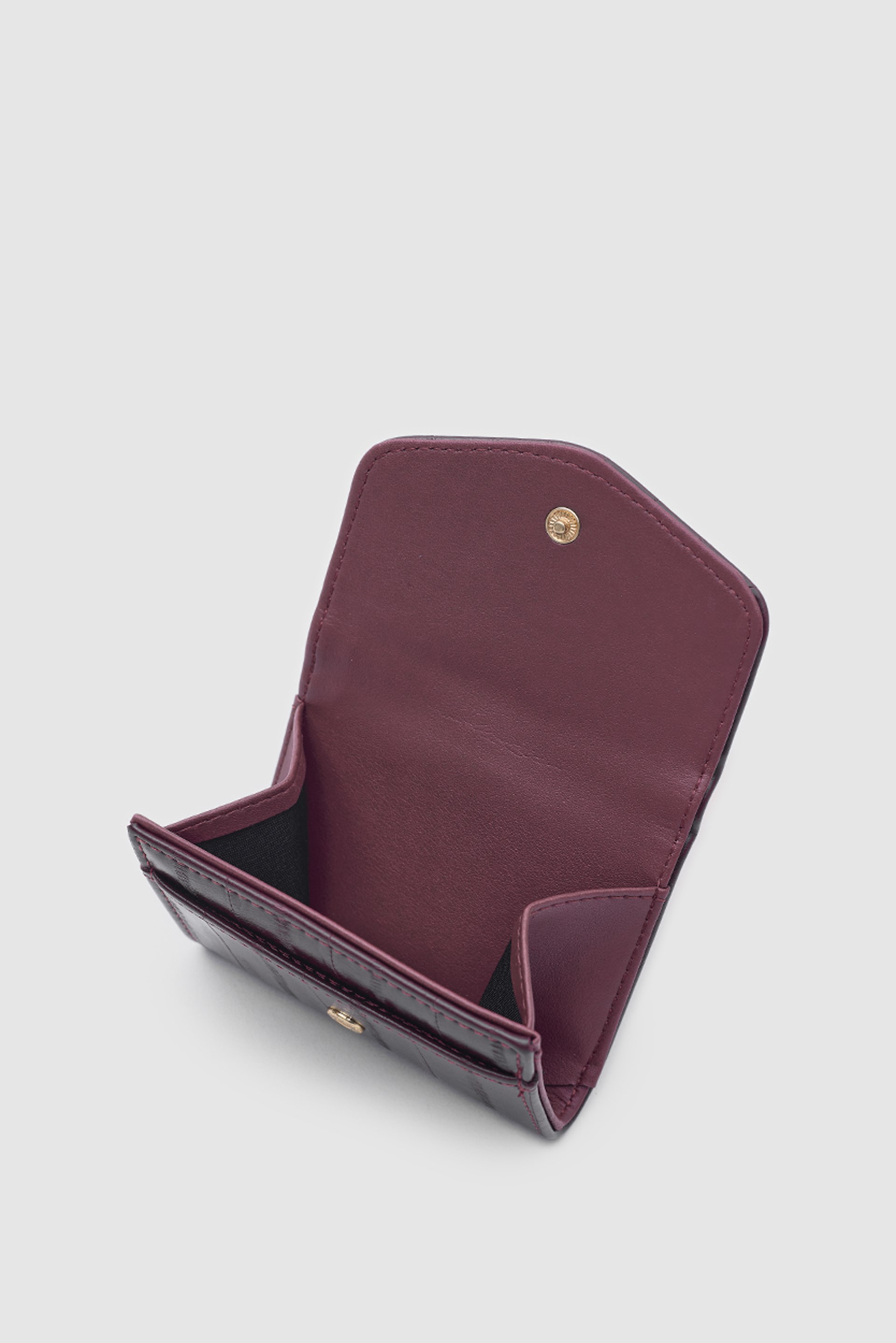 Shulebags Ette Kapaklı Kadın Cüzdan Bordo görsel 3