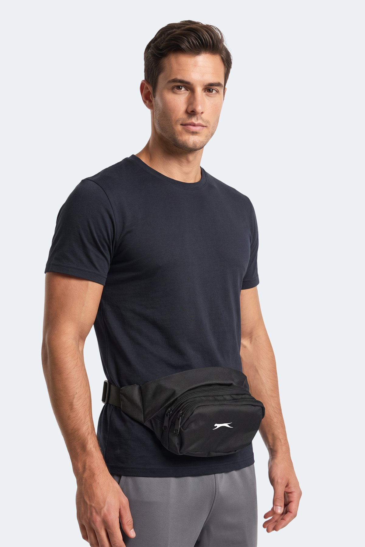 SLAZENGER GAVEA Unisex Siyah Bel Çantası görsel 2