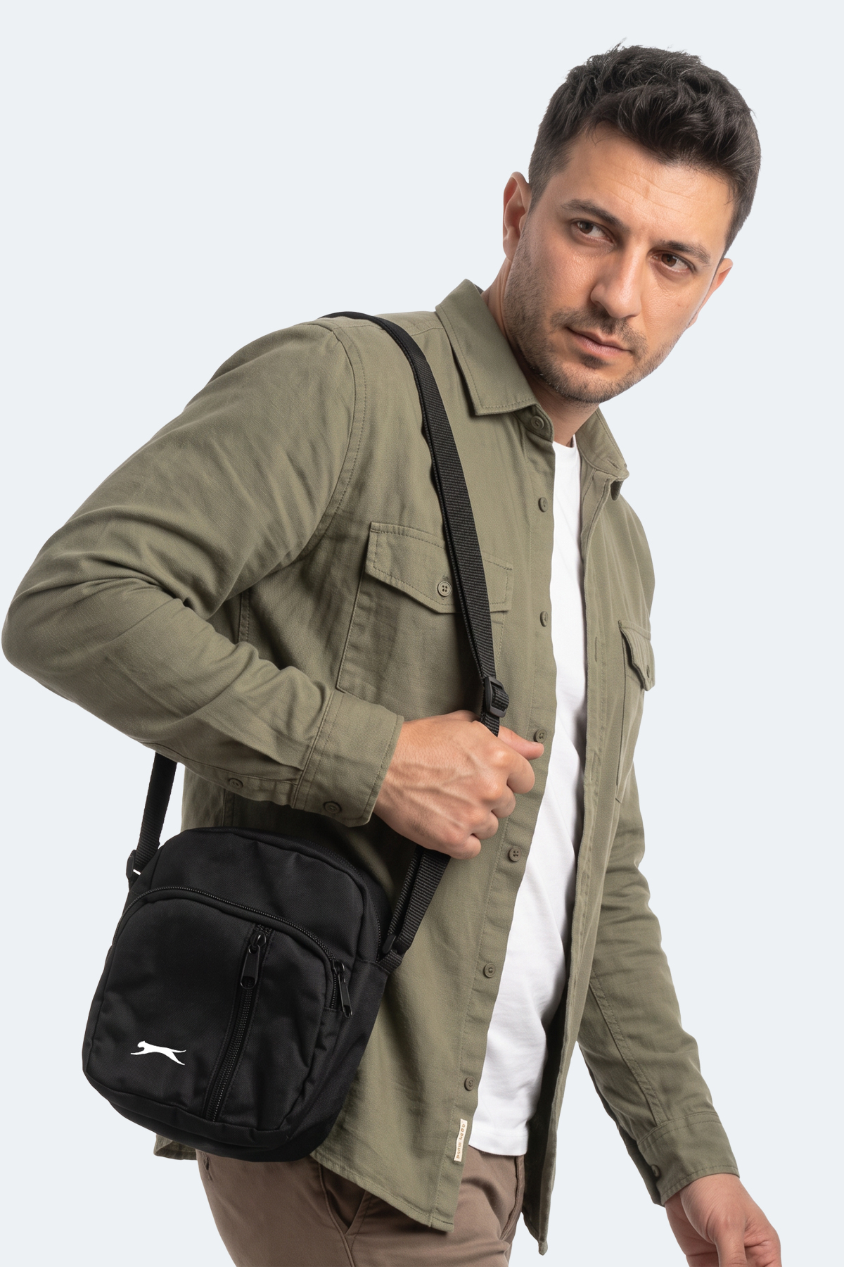 SLAZENGER GUMICA Unisex Siyah Çapraz Çanta görsel 4
