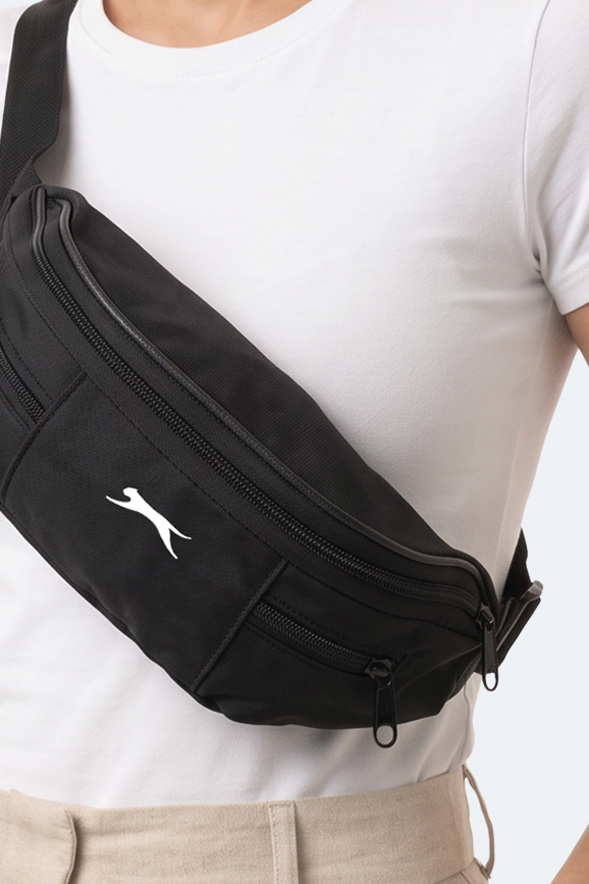 SLAZENGER GOMIR Unisex Siyah Bel Çantası görsel 2