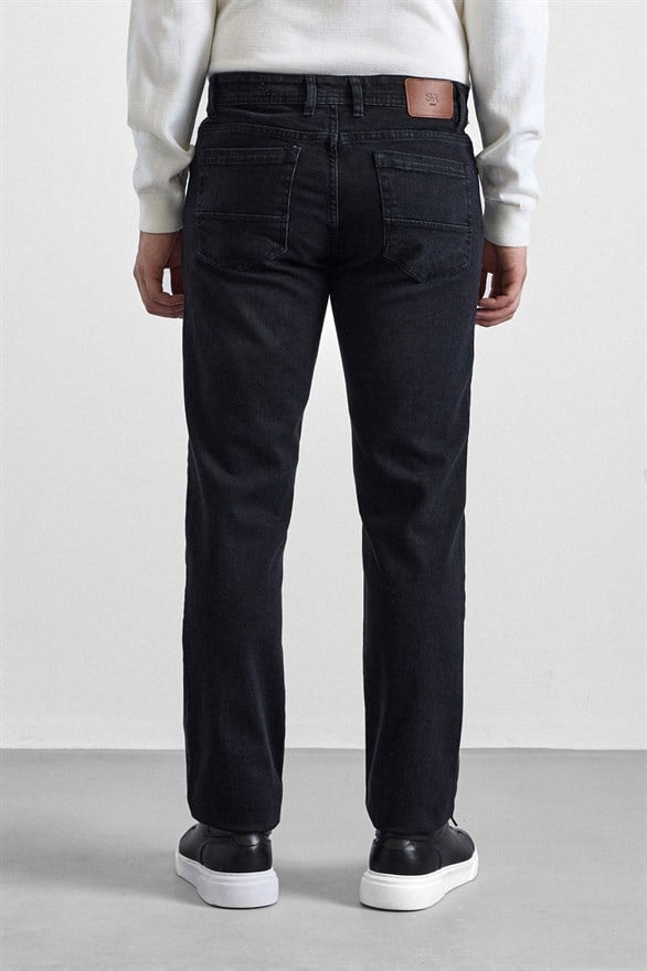 Süvari Siyah Denim Pantolon görsel 3