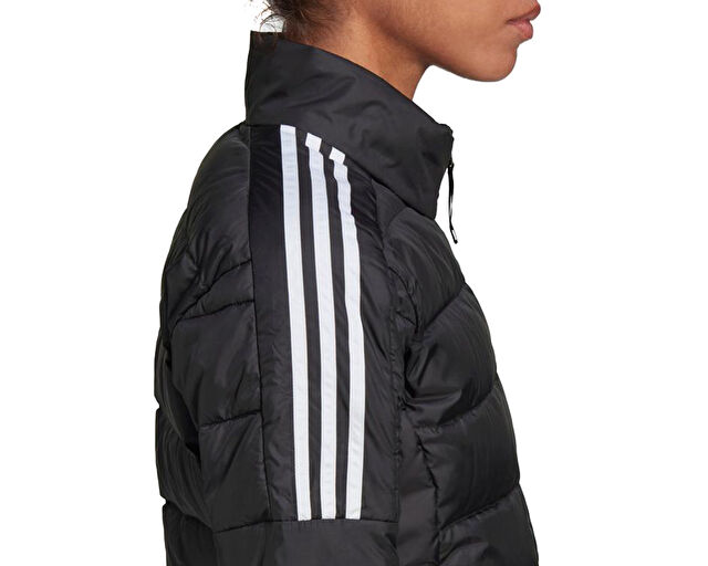Adidas W Ess Down Jkt Kadın Günlük Mont GH4593 Siyah görsel 7
