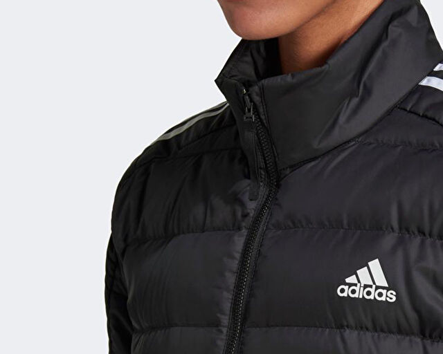 Adidas W Ess Down Jkt Kadın Günlük Mont GH4593 Siyah görsel 8