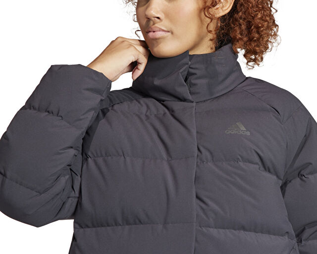 Adidas W Helionic Rlx Kadın Günlük Mont HY3939 Gri görsel 5
