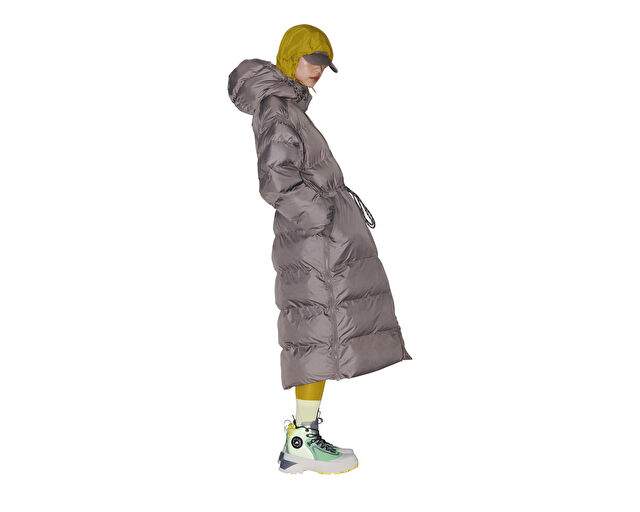 Adidas Asmc Long Puffa Kadın Günlük Mont IT5737 Kahverengi