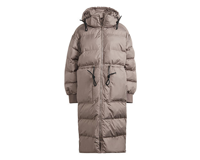 Adidas Asmc Long Puffa Kadın Günlük Mont IT5737 Kahverengi görsel 2