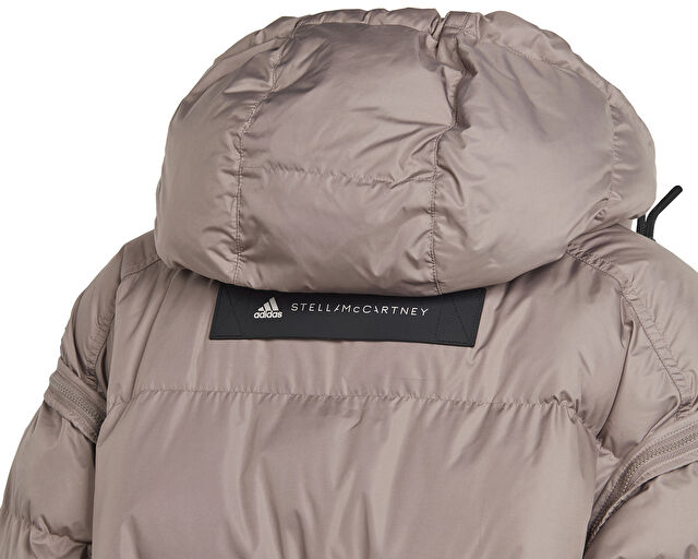 Adidas Asmc Long Puffa Kadın Günlük Mont IT5737 Kahverengi görsel 4
