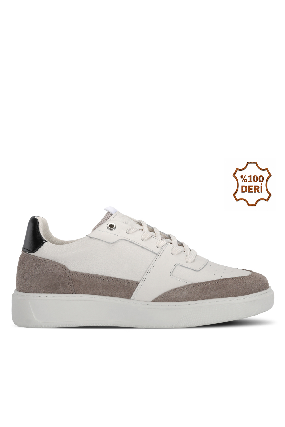 SLAZENGER STARX I Erkek Deri Ekru Günlük Spor Ayakkabısı