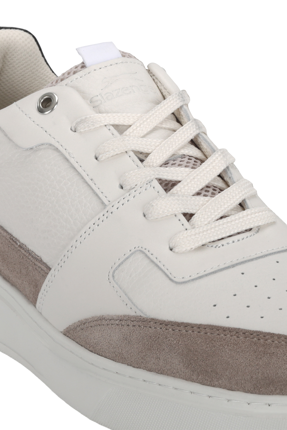 SLAZENGER STARX I Erkek Deri Ekru Günlük Spor Ayakkabısı görsel 4