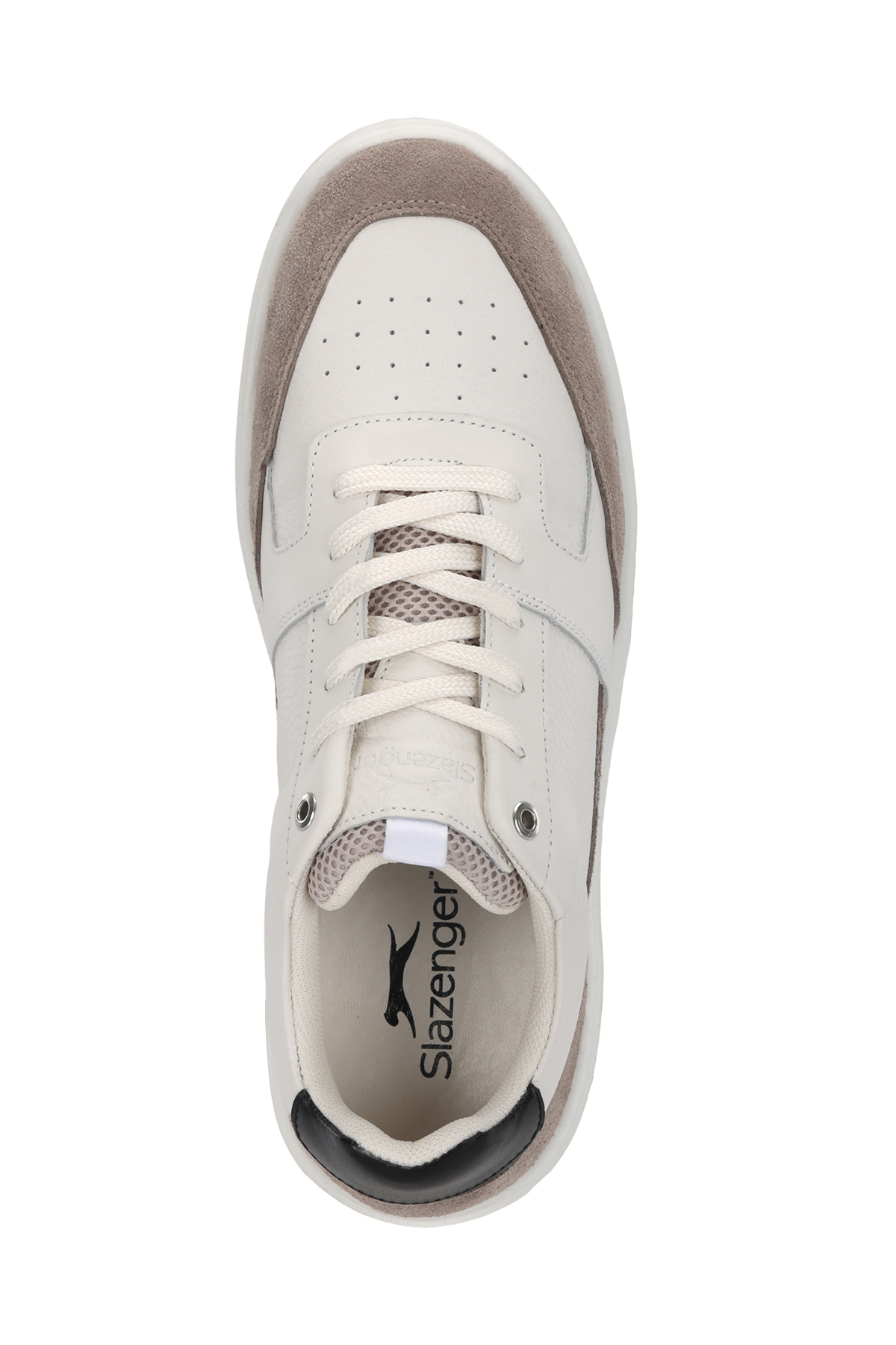 SLAZENGER STARX I Erkek Deri Ekru Günlük Spor Ayakkabısı görsel 5