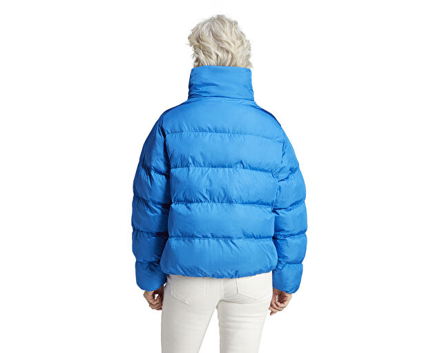 Adidas Short Vegan Jkt Kadın Günlük Vegan Dolgulu Mont IJ8234 Mavi görsel 3