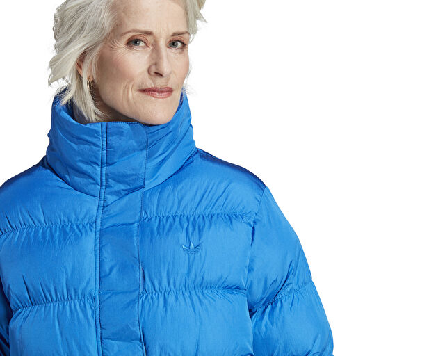 Adidas Short Vegan Jkt Kadın Günlük Vegan Dolgulu Mont IJ8234 Mavi görsel 5