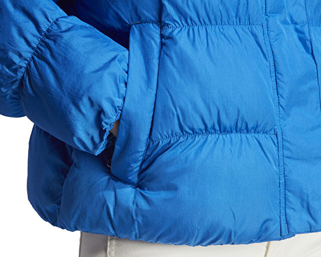 Adidas Short Vegan Jkt Kadın Günlük Vegan Dolgulu Mont IJ8234 Mavi görsel 6