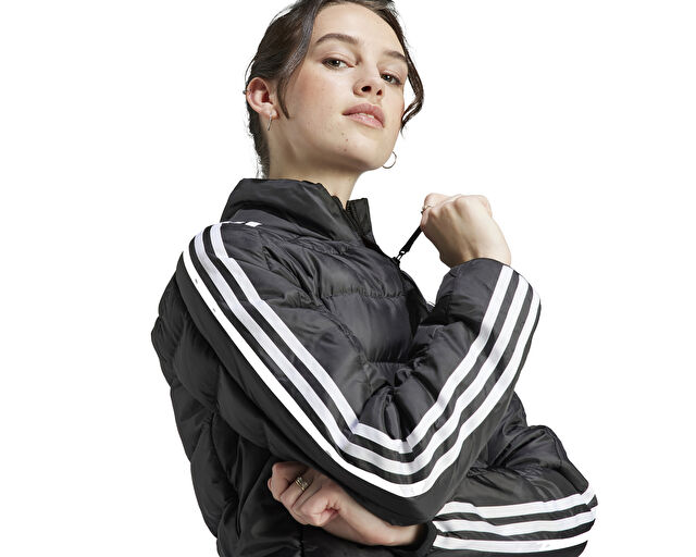 Adidas W Ess 3S L D J Kadın Günlük Mont HZ5726 Siyah görsel 5