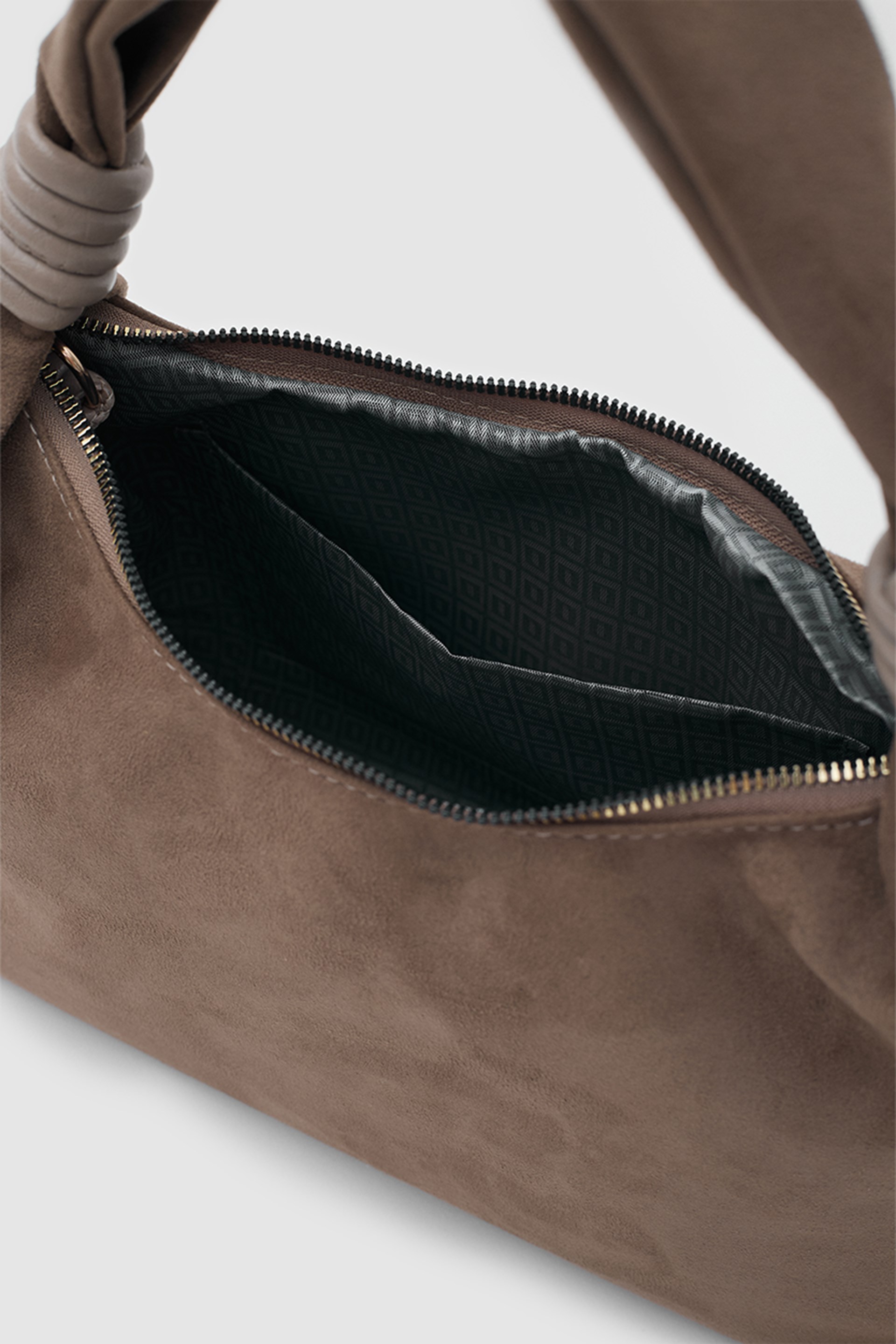 Shulebags Vesper Süet Omuz Çantası Vizon görsel 3