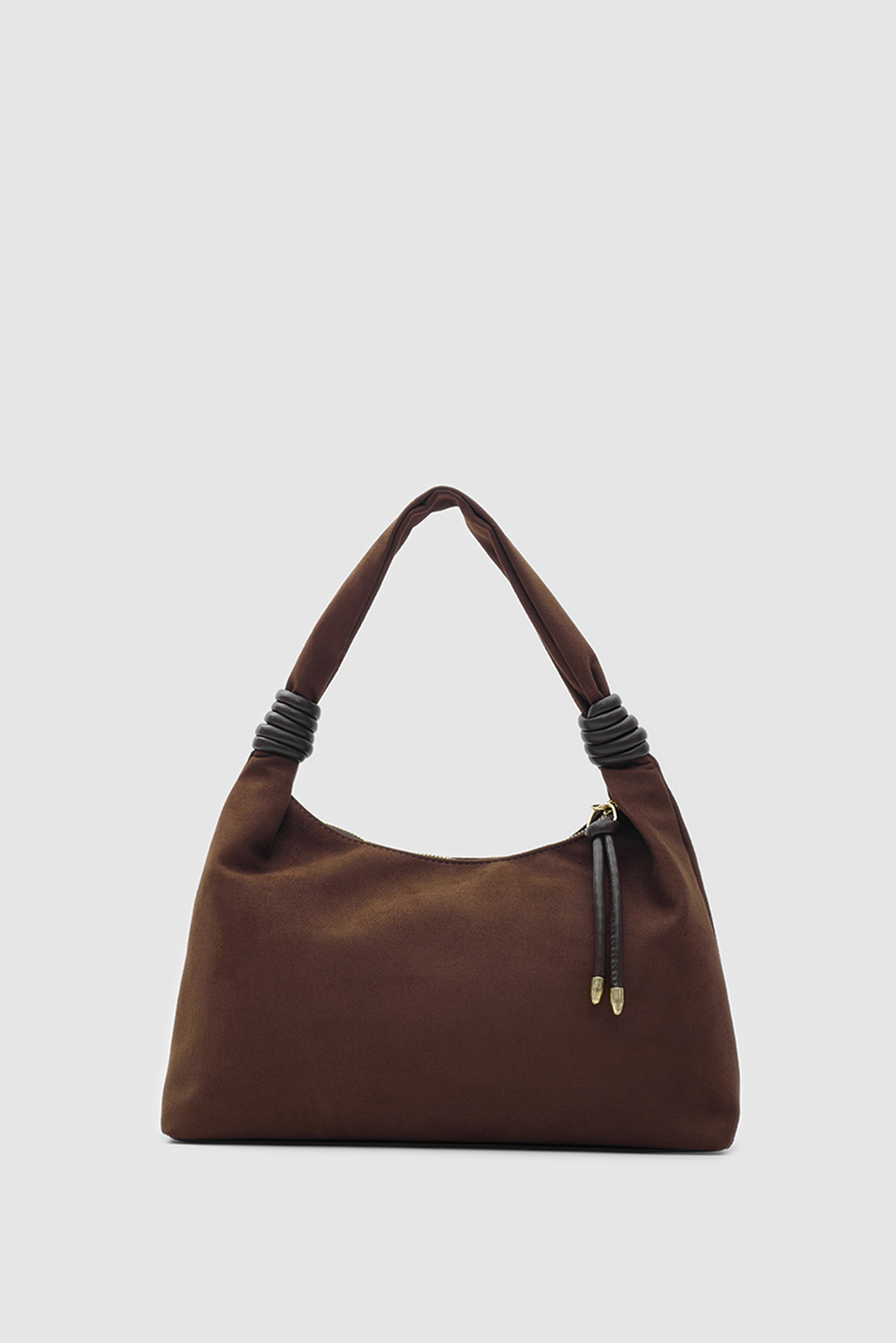 Shulebags Vesper Süet Omuz Çantası Acı Kahve