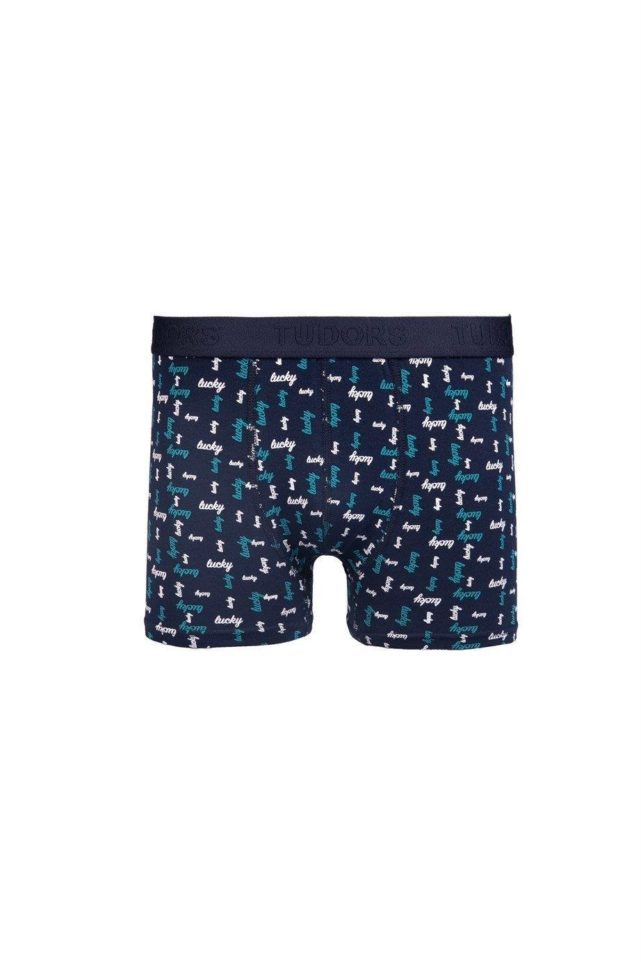 TUDORS Erkek 10'Lu Elastanlı Pamuklu Esnek Kumaş Premium Seri Boxer görsel 5