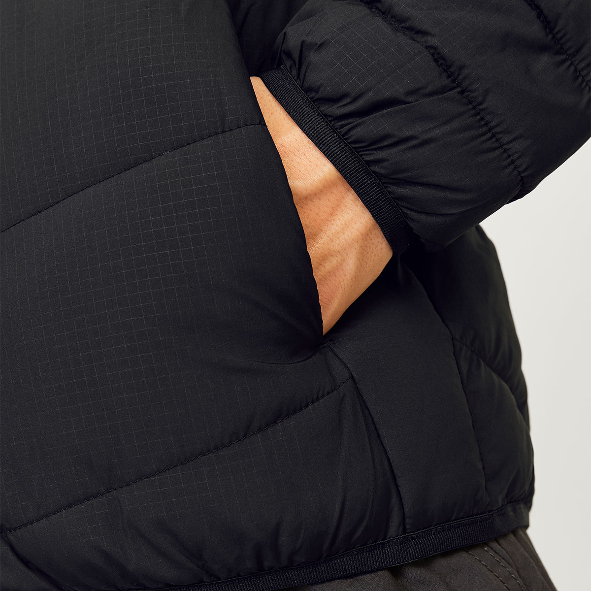Jack & Jones State Parçaable Puffer Hood Erkek Siyah Kapüşonlu Şişme Mont görsel 4