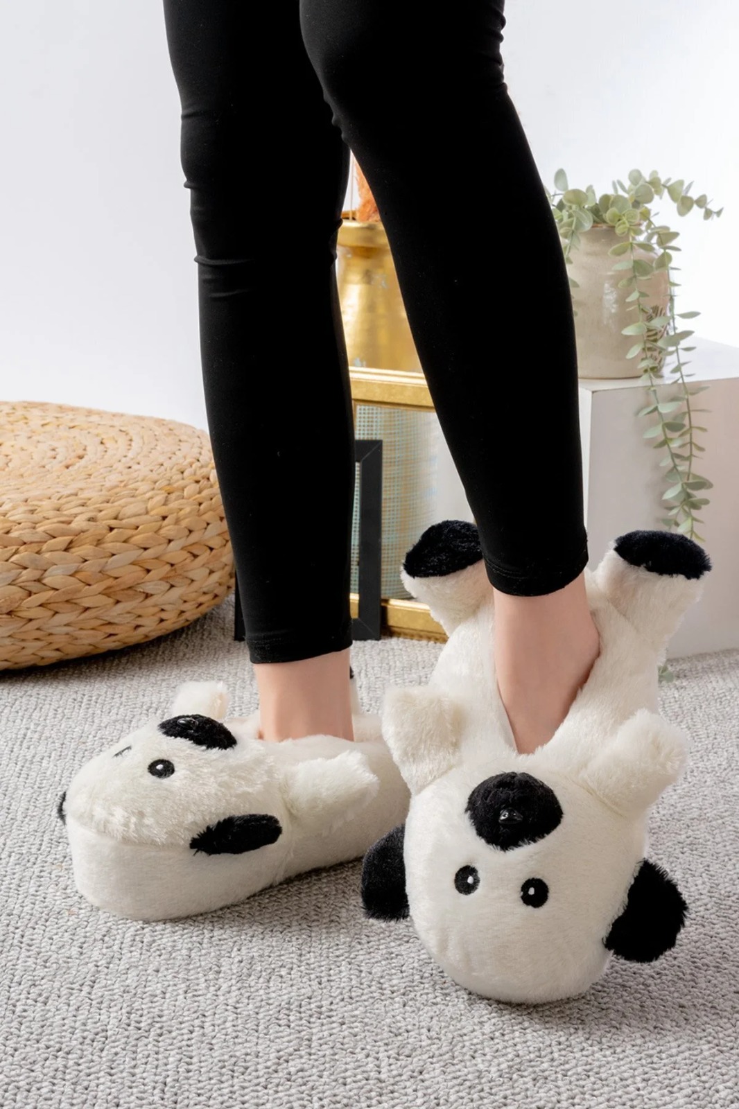 Slipcat Ayıcık Figürlü Pelüş Panduf Ev Pandufu Unisex görsel 3
