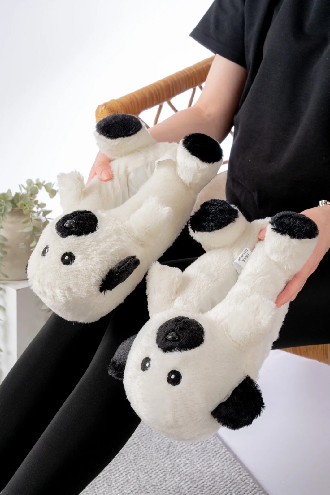 Slipcat Ayıcık Figürlü Pelüş Panduf Ev Pandufu Unisex görsel 4