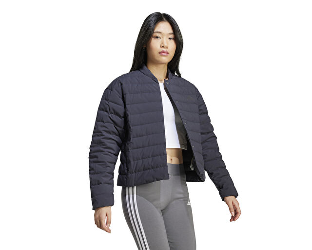 Adidas W Helionic L J Kadın Günlük Mont IN6279 Siyah görsel 3