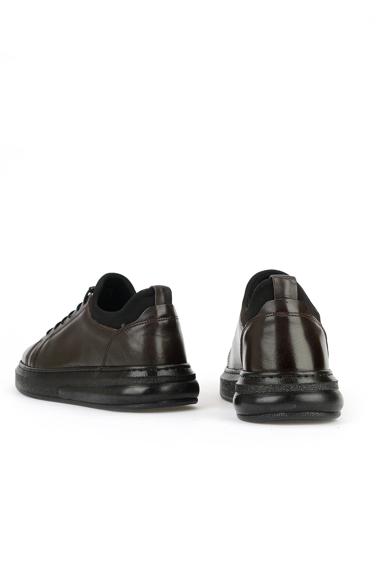 Ziya Ayakkabı Erkek Hakiki Deri Sneaker 161423Z79 Kahve görsel 3