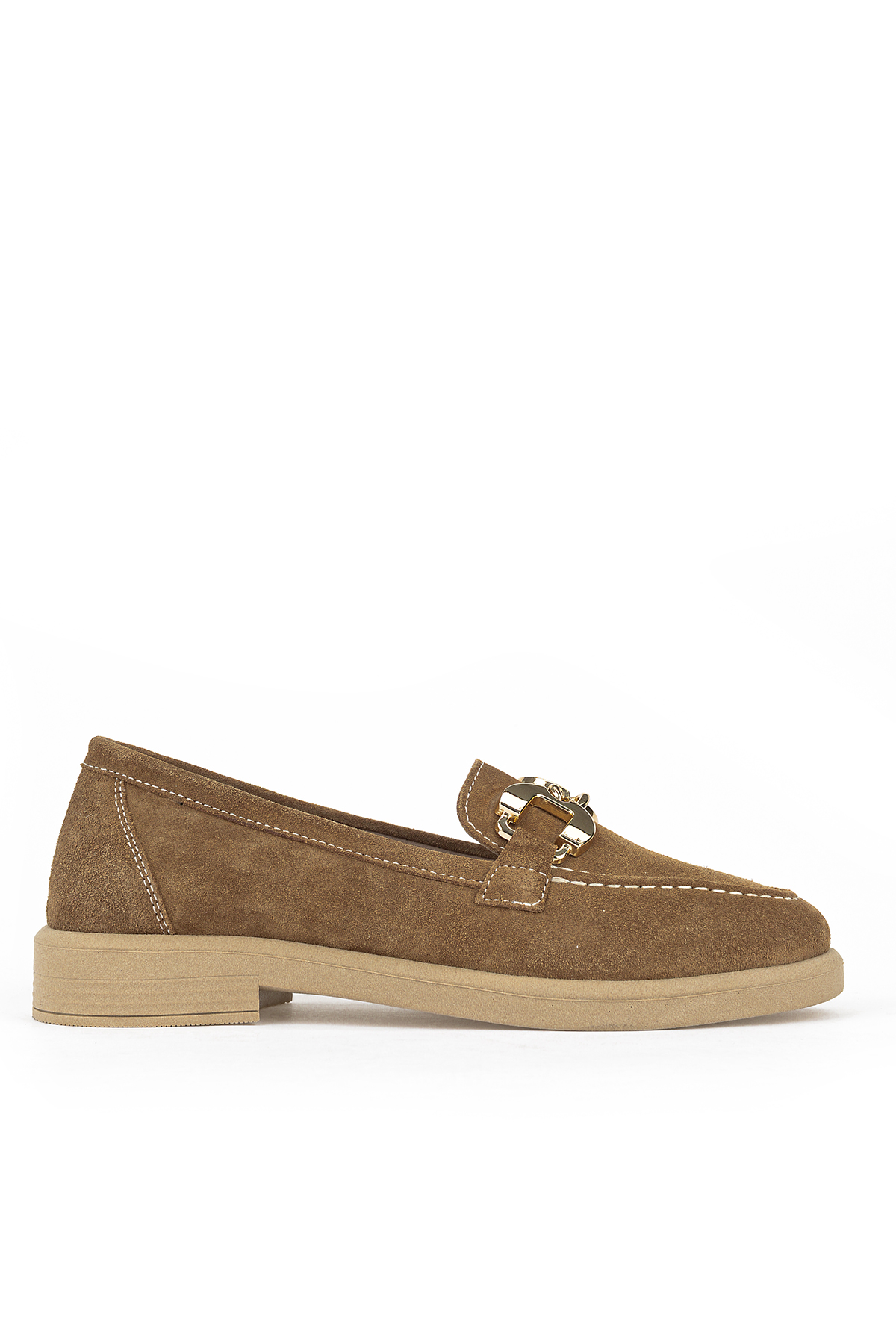 Ziya Ayakkabı Kadın Hakiki Deri Loafer Ayakkabı 161359Z706 Caramel