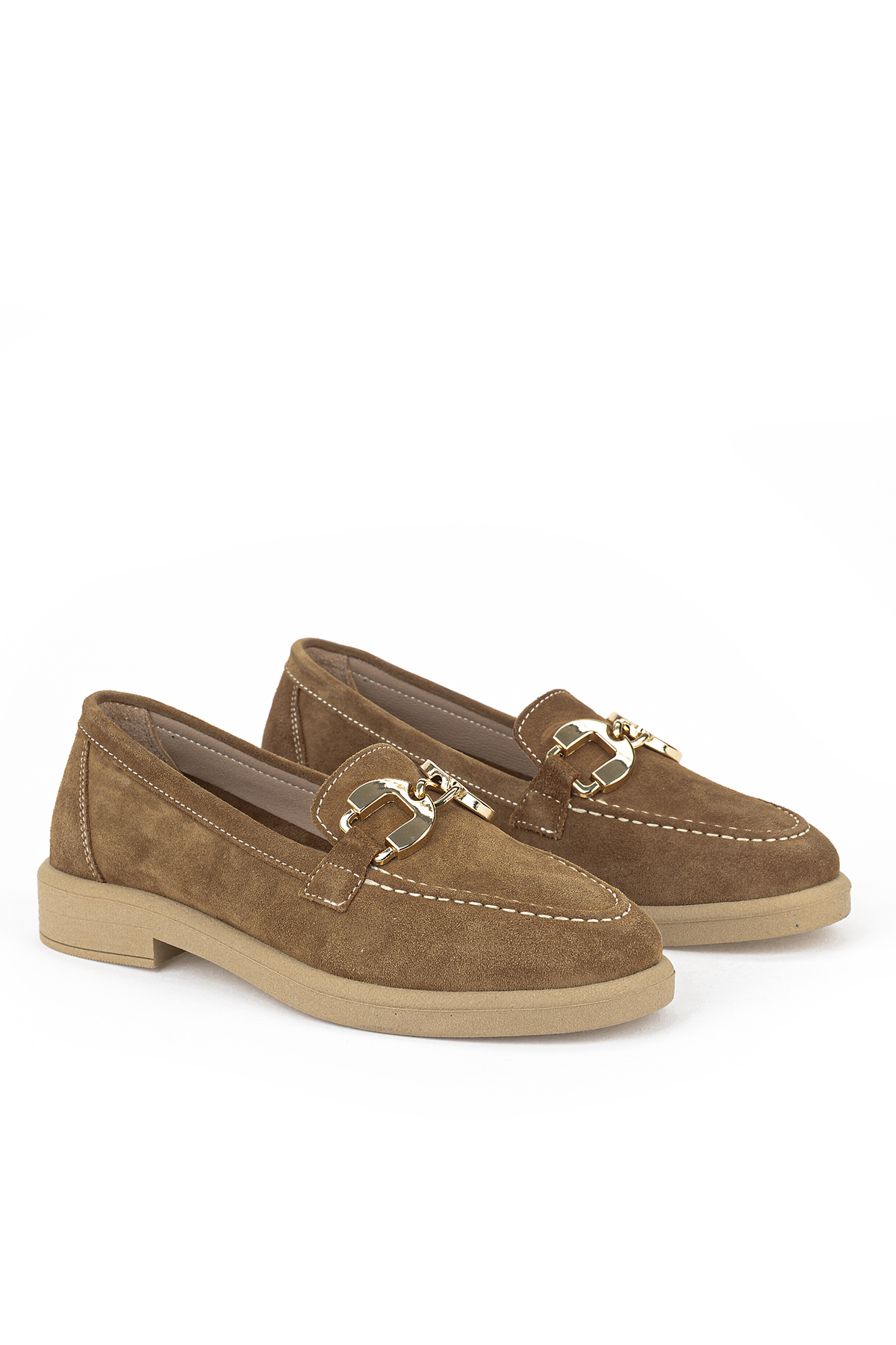 Ziya Ayakkabı Kadın Hakiki Deri Loafer Ayakkabı 161359Z706 Caramel görsel 2