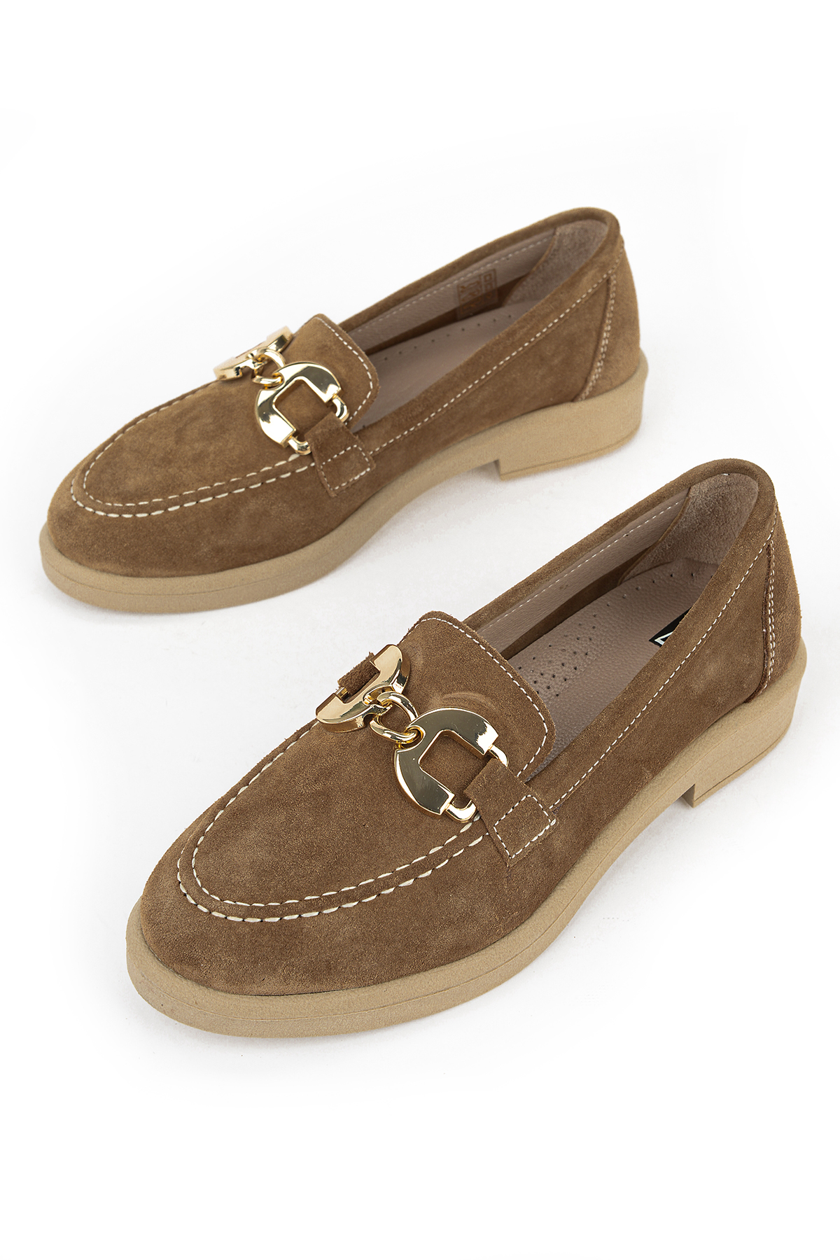 Ziya Ayakkabı Kadın Hakiki Deri Loafer Ayakkabı 161359Z706 Caramel görsel 5