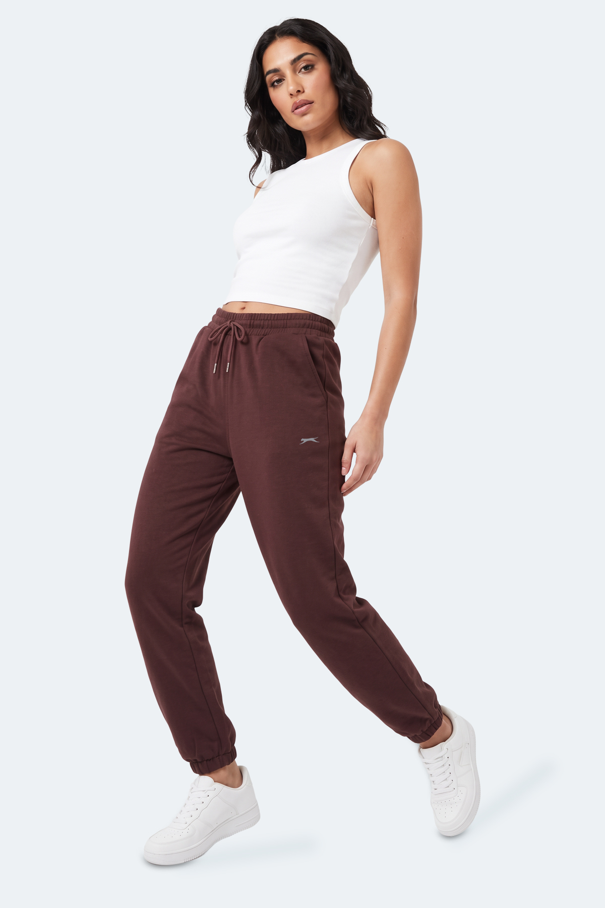 SLAZENGER NESSA I Kadın Kahve Eşofman Altı görsel 2