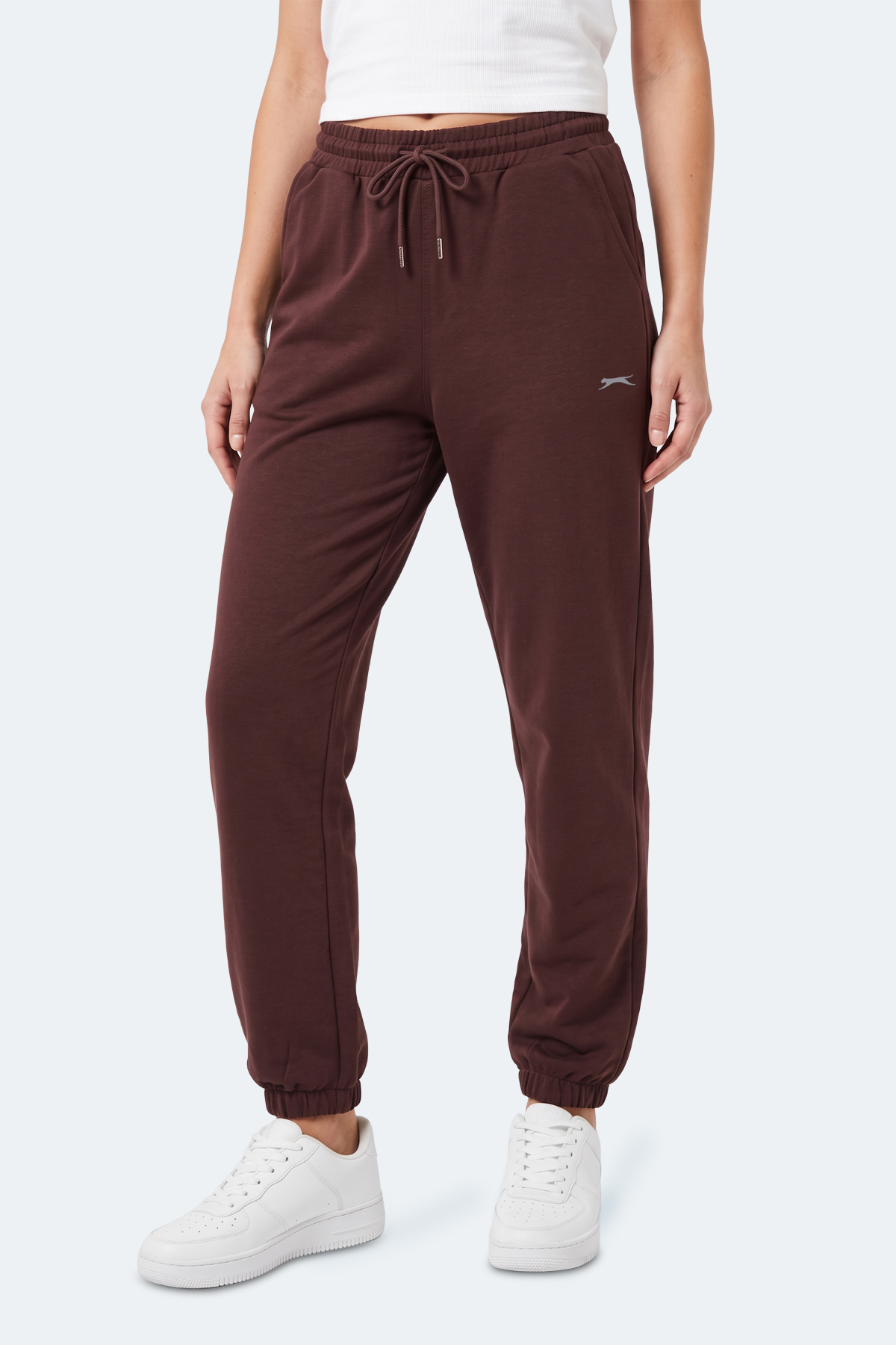 SLAZENGER NESSA I Kadın Kahve Eşofman Altı görsel 4