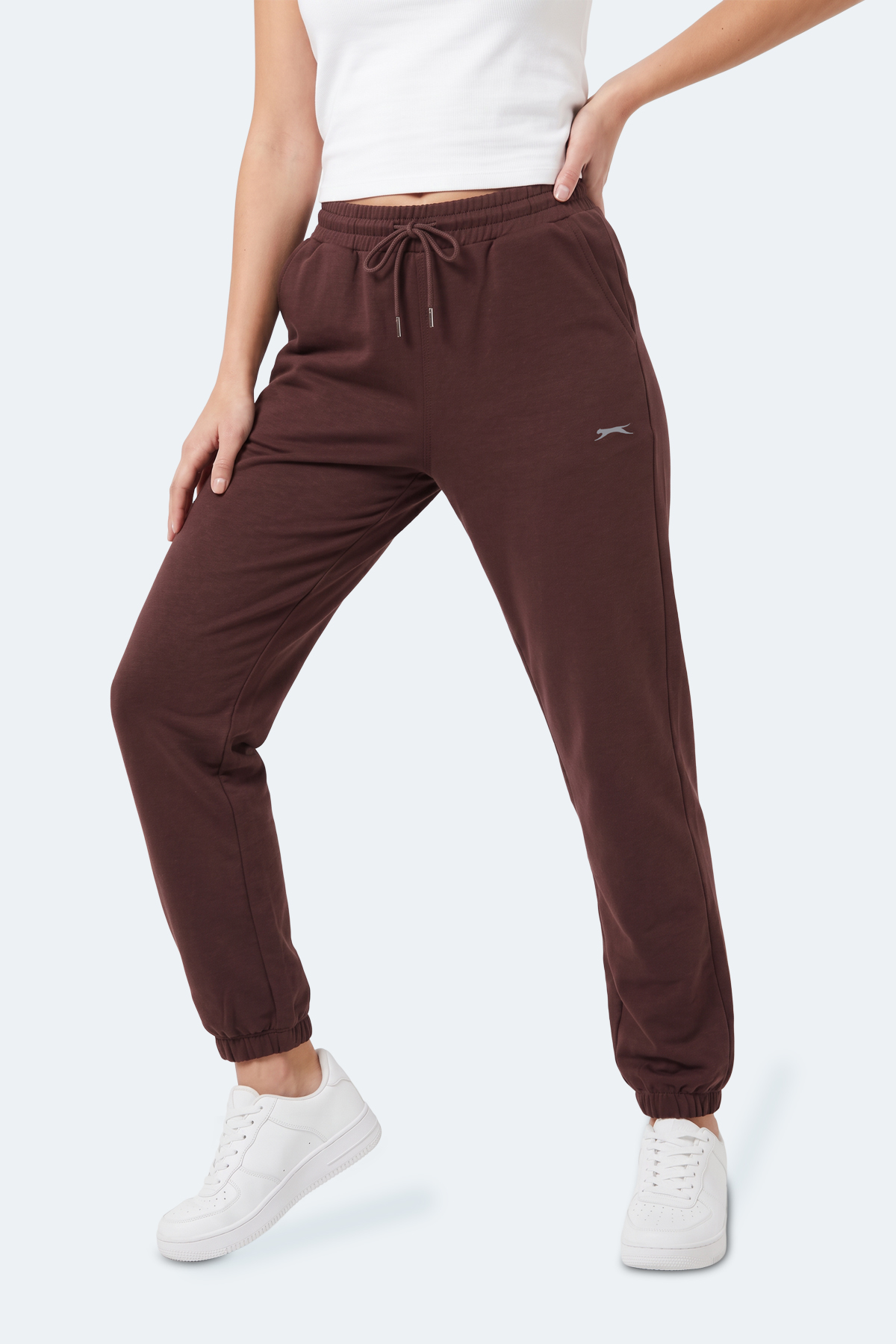 SLAZENGER NESSA I Kadın Kahve Eşofman Altı görsel 5