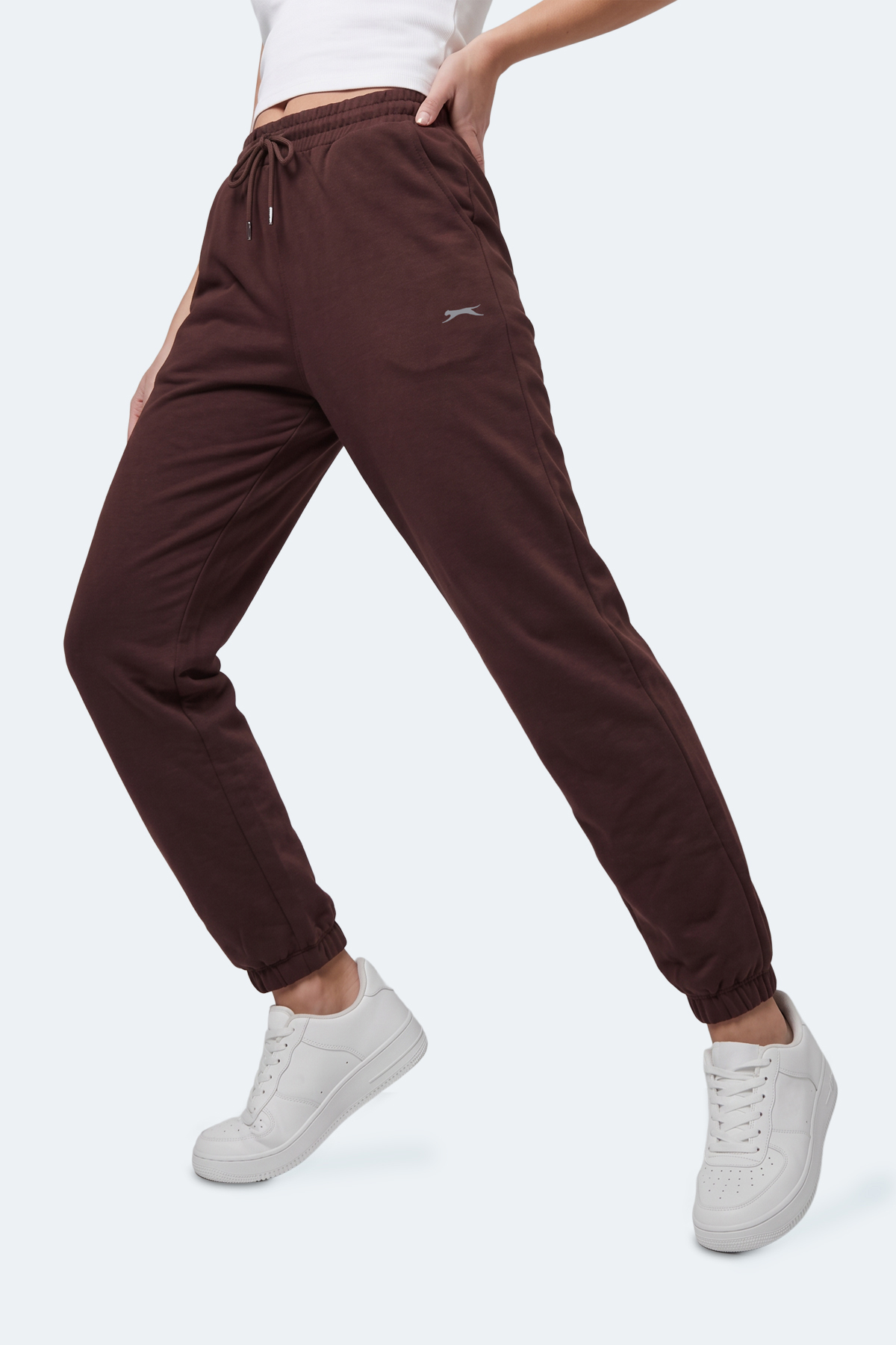 SLAZENGER NESSA I Kadın Kahve Eşofman Altı görsel 6