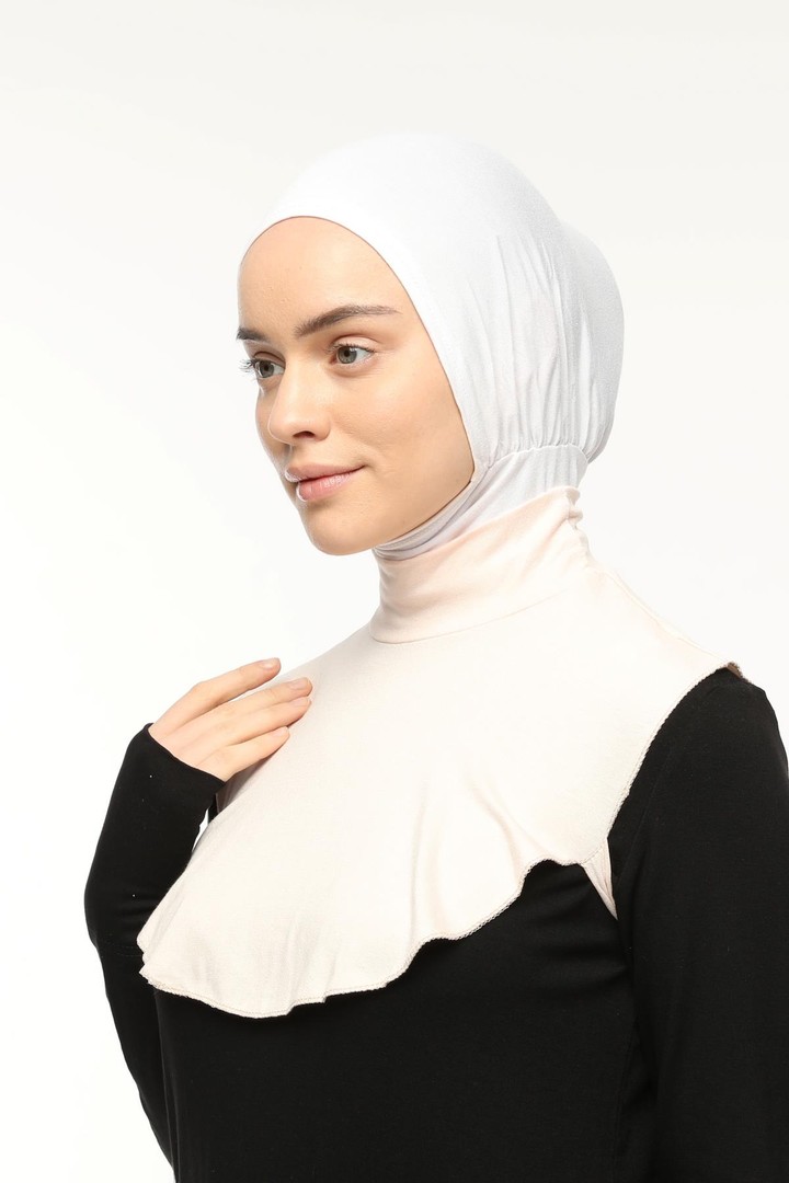 Altobeh Düz Balıkçı Yaka Boğazlı Penye Tesettür Boyunluk görsel 3