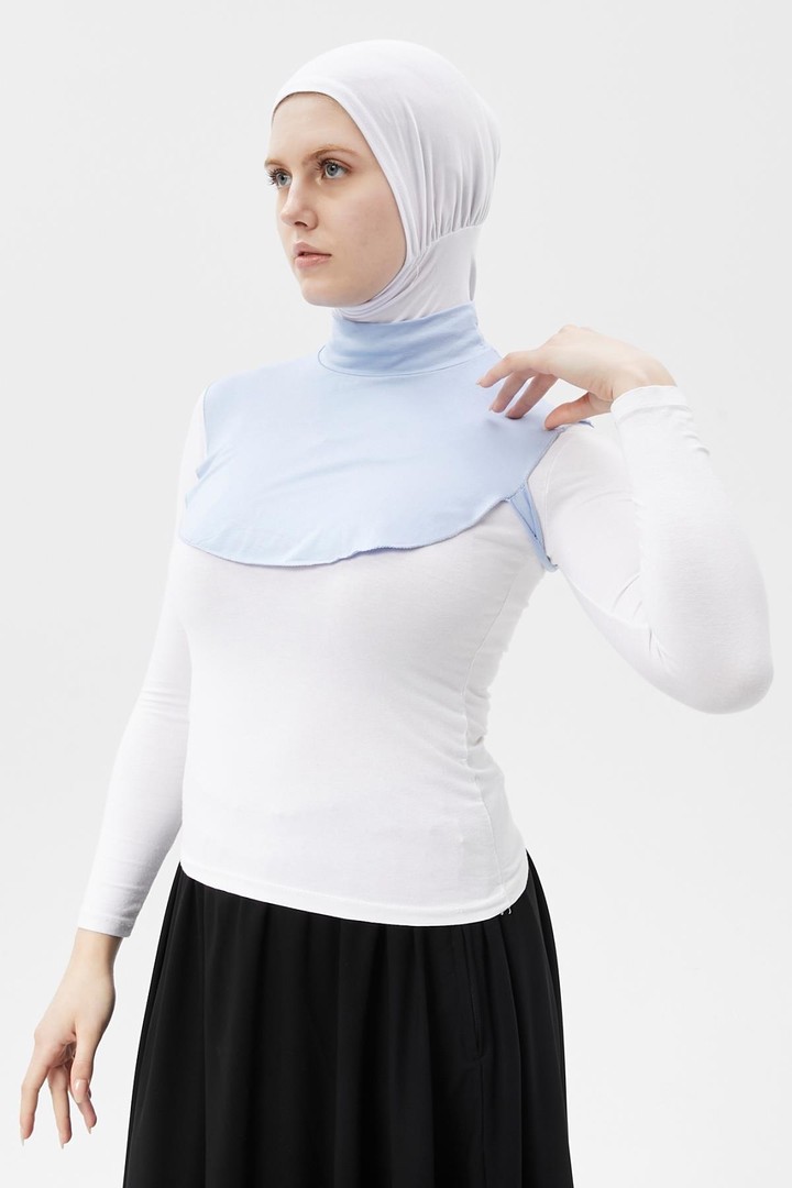 Altobeh Düz Balıkçı Yaka Boğazlı Penye Tesettür Boyunluk görsel 2