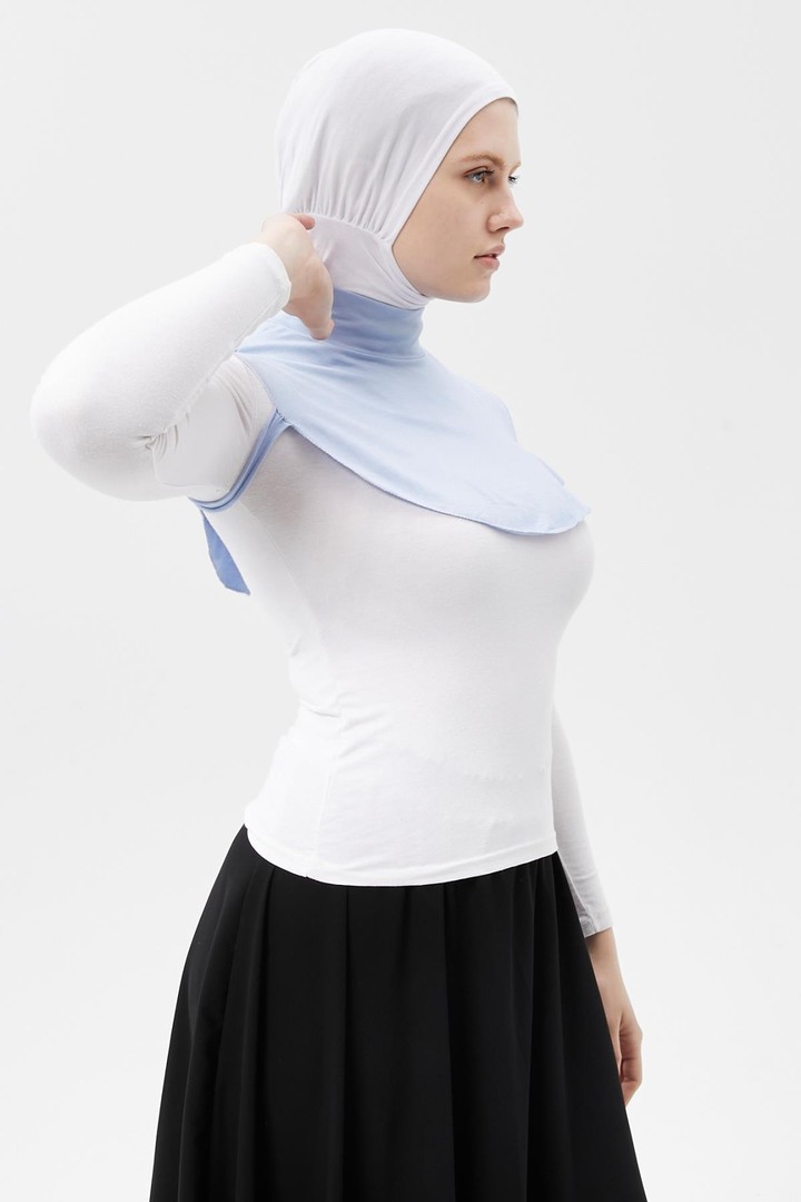 Altobeh Düz Balıkçı Yaka Boğazlı Penye Tesettür Boyunluk görsel 3