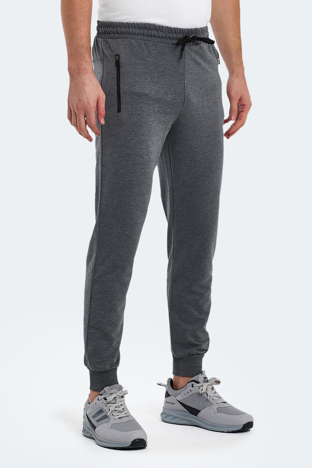 SLAZENGER OGNEN I Erkek Jogger Eşofman Altı Koyu Gri görsel 3