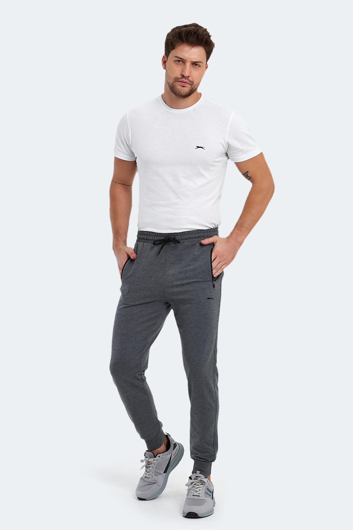 SLAZENGER OGNEN I Erkek Jogger Eşofman Altı Koyu Gri görsel 5