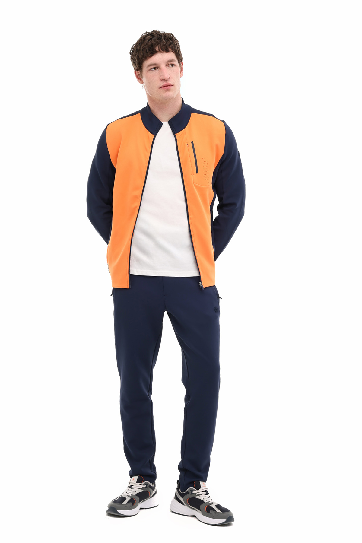 Lumberjack ML BANGU 18CD-ELG2-12 5PR Turuncu Erkek Eşofman Üstü görsel 3