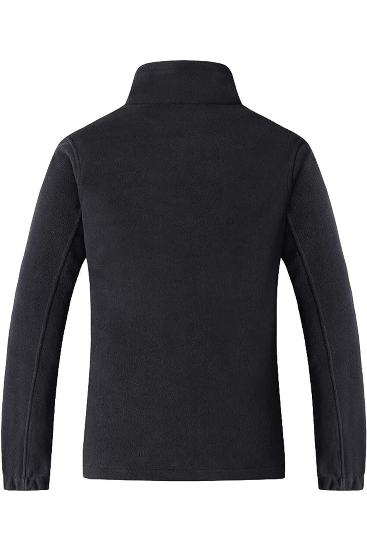 Genius Store Unisex Renkli Tam Polar Outdoor Polar Erkek Fermuarlı Sweatshirt Hırka Tactical Polar görsel 2