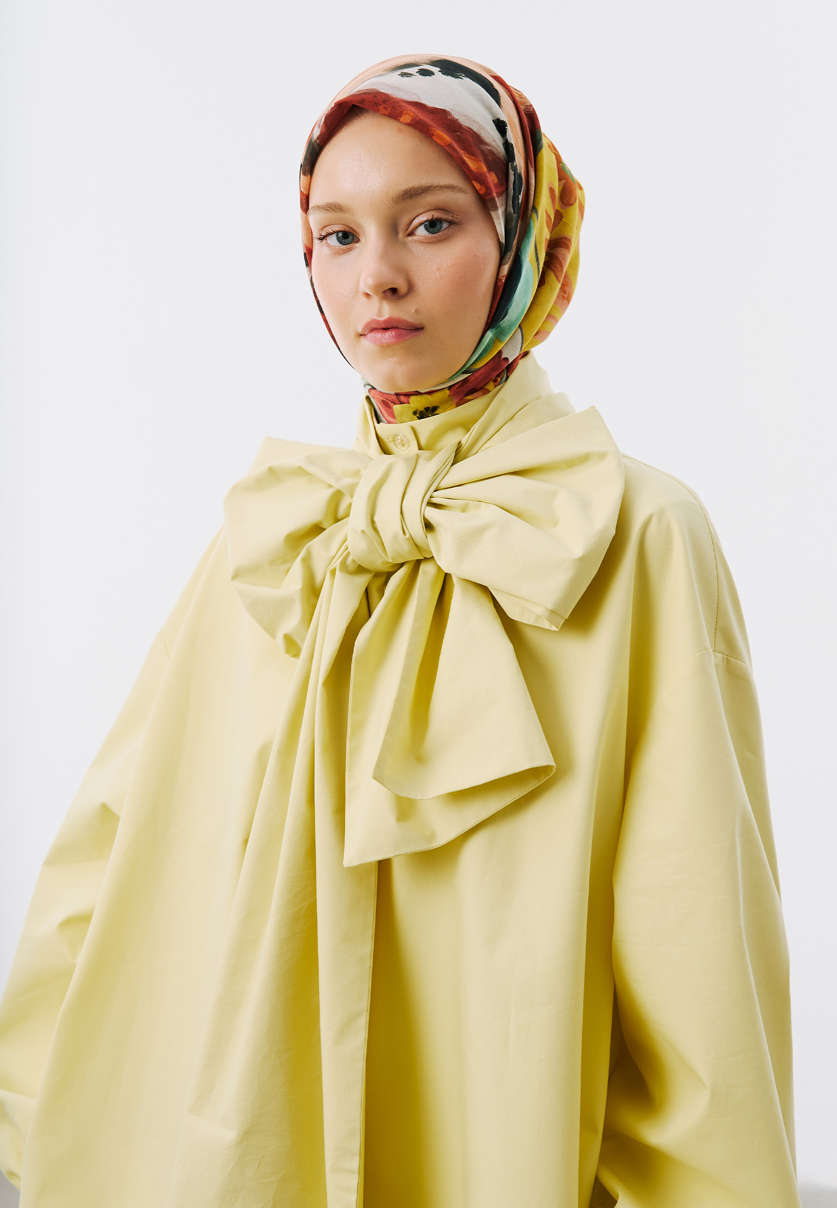 Fresh Scarfs Floral Story Desen Vual Eşarp Kiremit