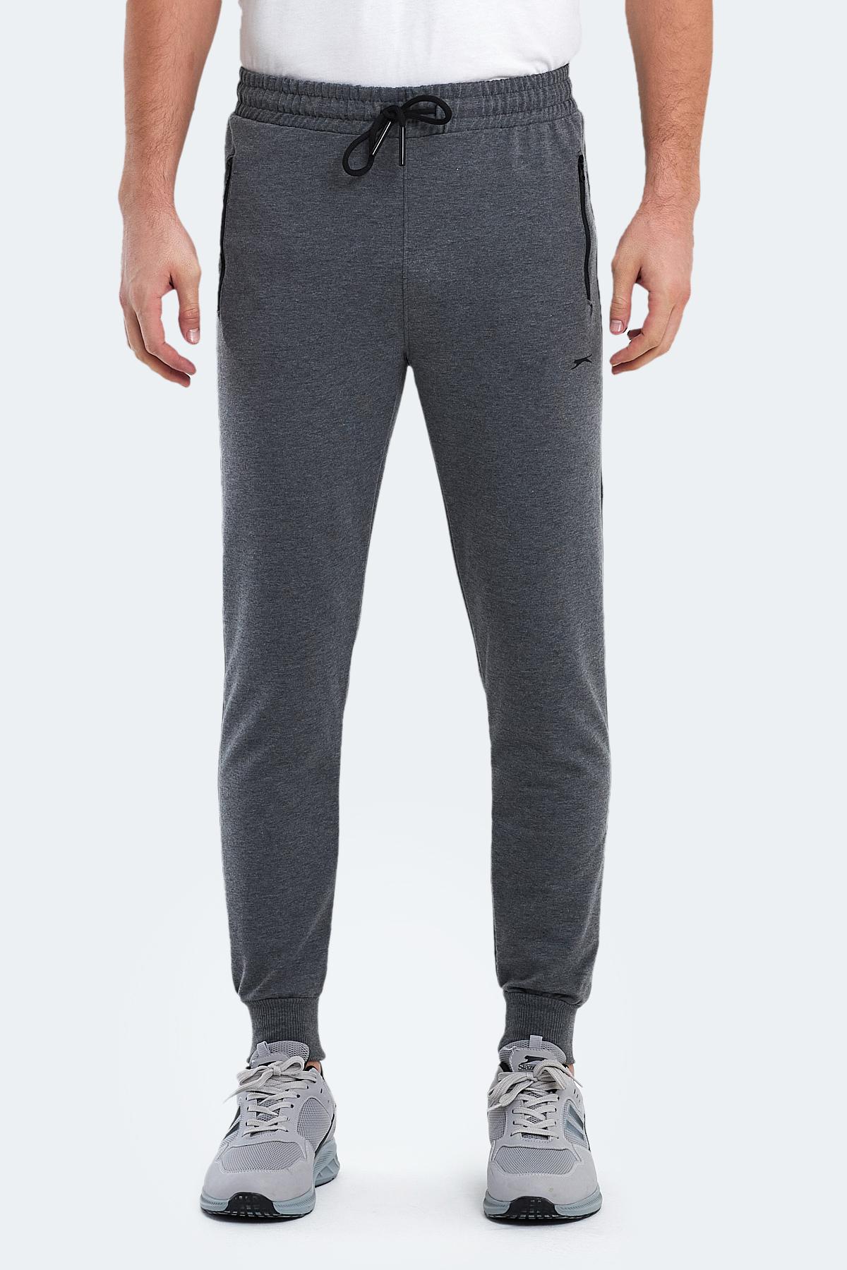 SLAZENGER OFER IN Erkek Jogger Eşofman Altı Koyu Gri görsel 2