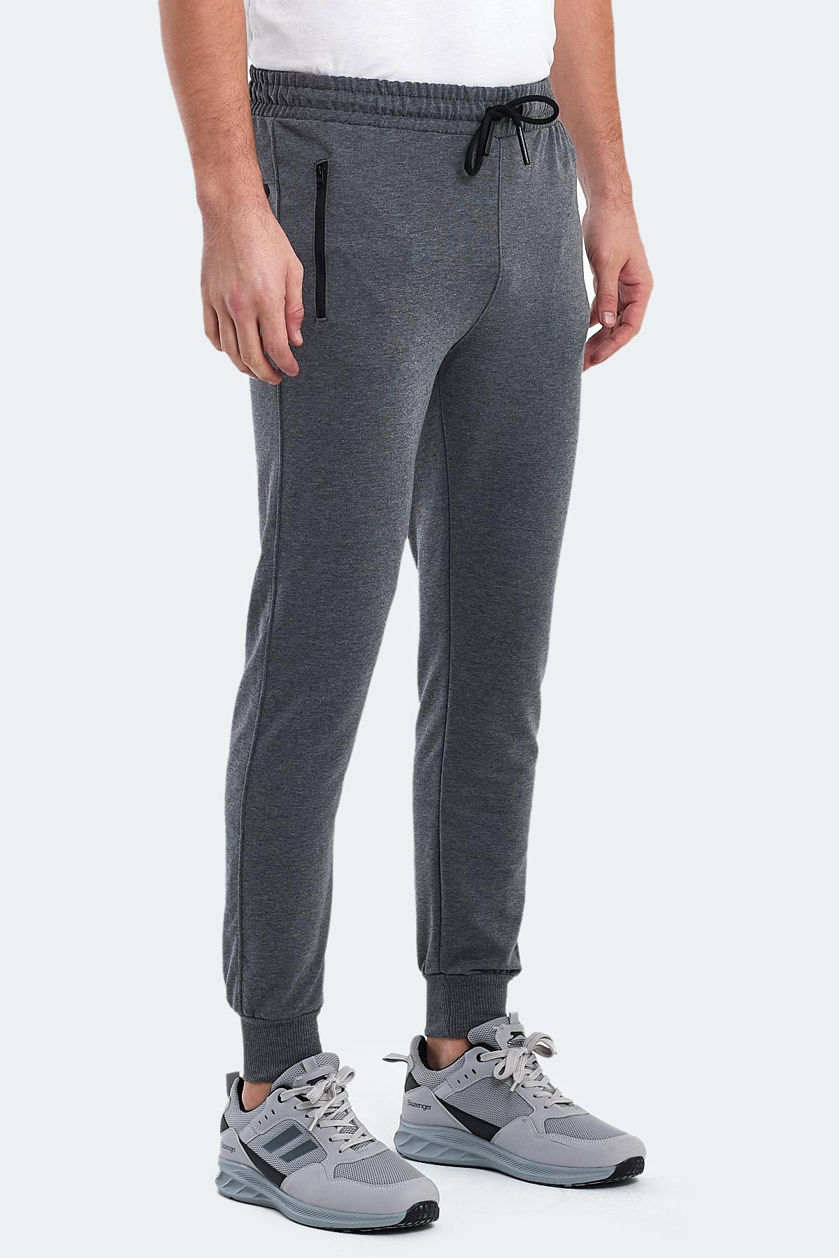 SLAZENGER OFER IN Erkek Jogger Eşofman Altı Koyu Gri görsel 3