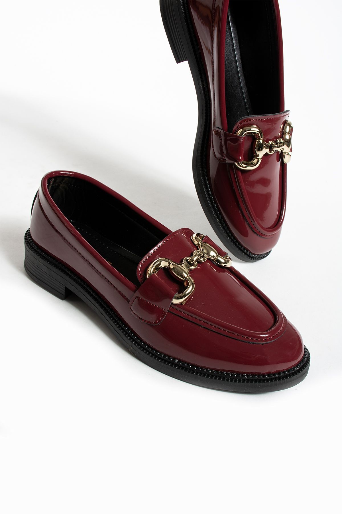 DUXAL SHOES Jane Kadın Loafer Makosen Casual Toka Detay Günlük Ayakkabı görsel 2
