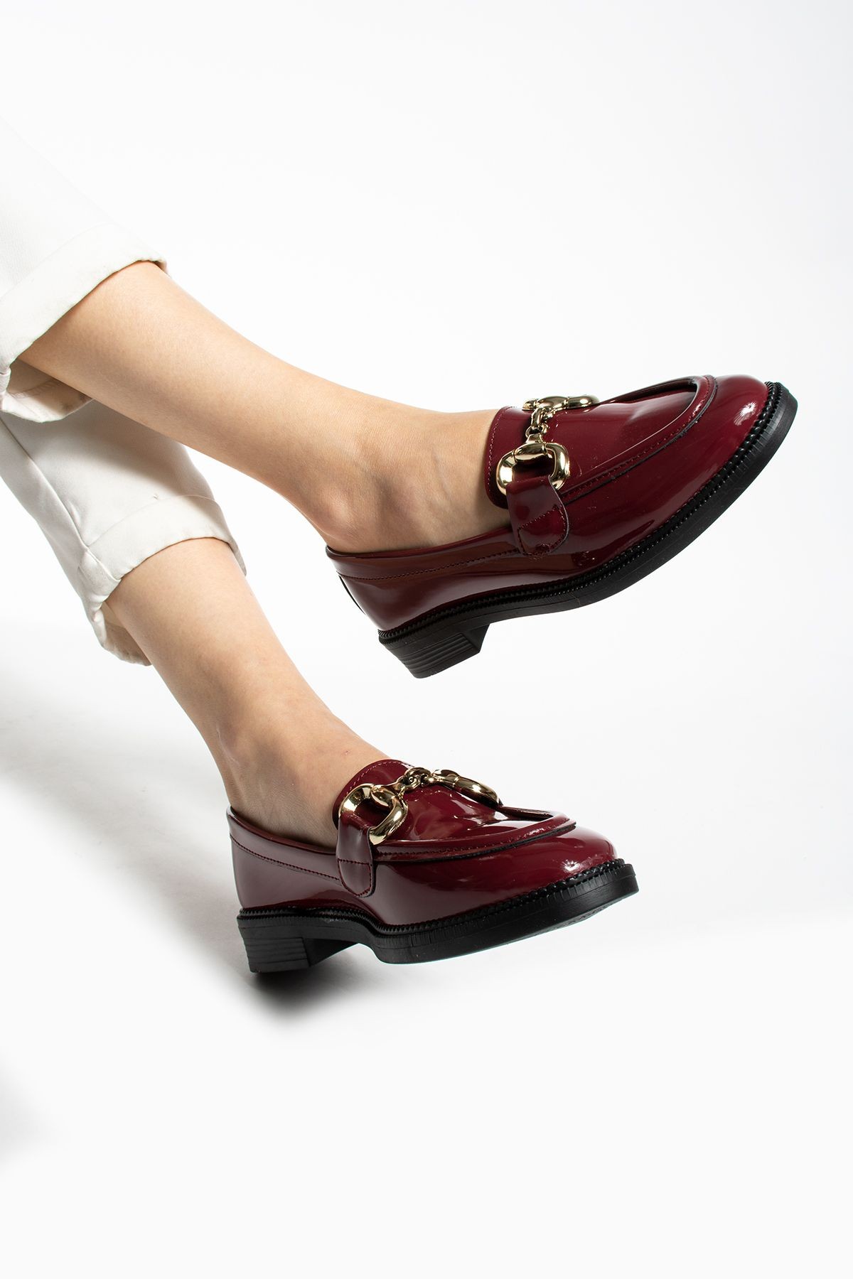 DUXAL SHOES Jane Kadın Loafer Makosen Casual Toka Detay Günlük Ayakkabı görsel 4