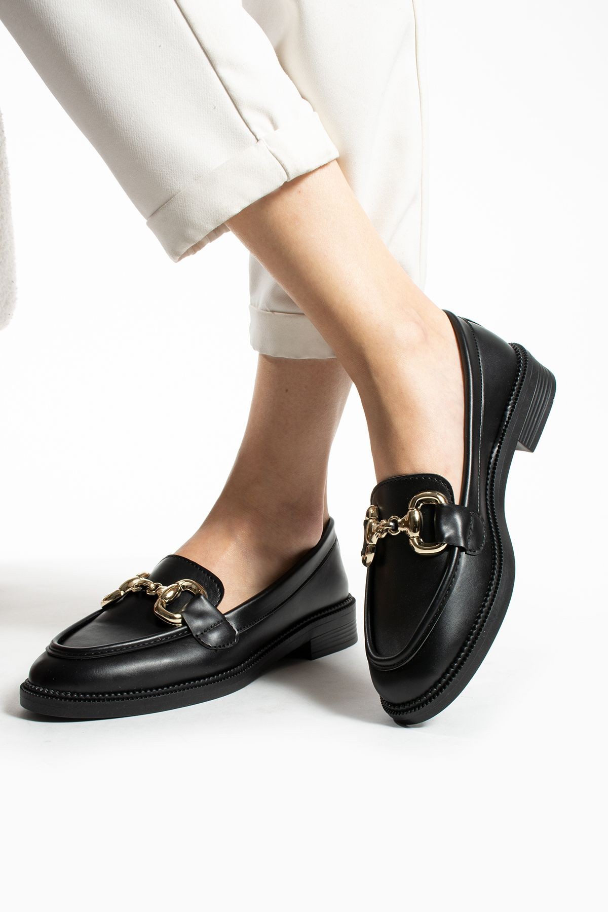 DUXAL SHOES Jane Kadın Loafer Makosen Casual Toka Detay Günlük Ayakkabı