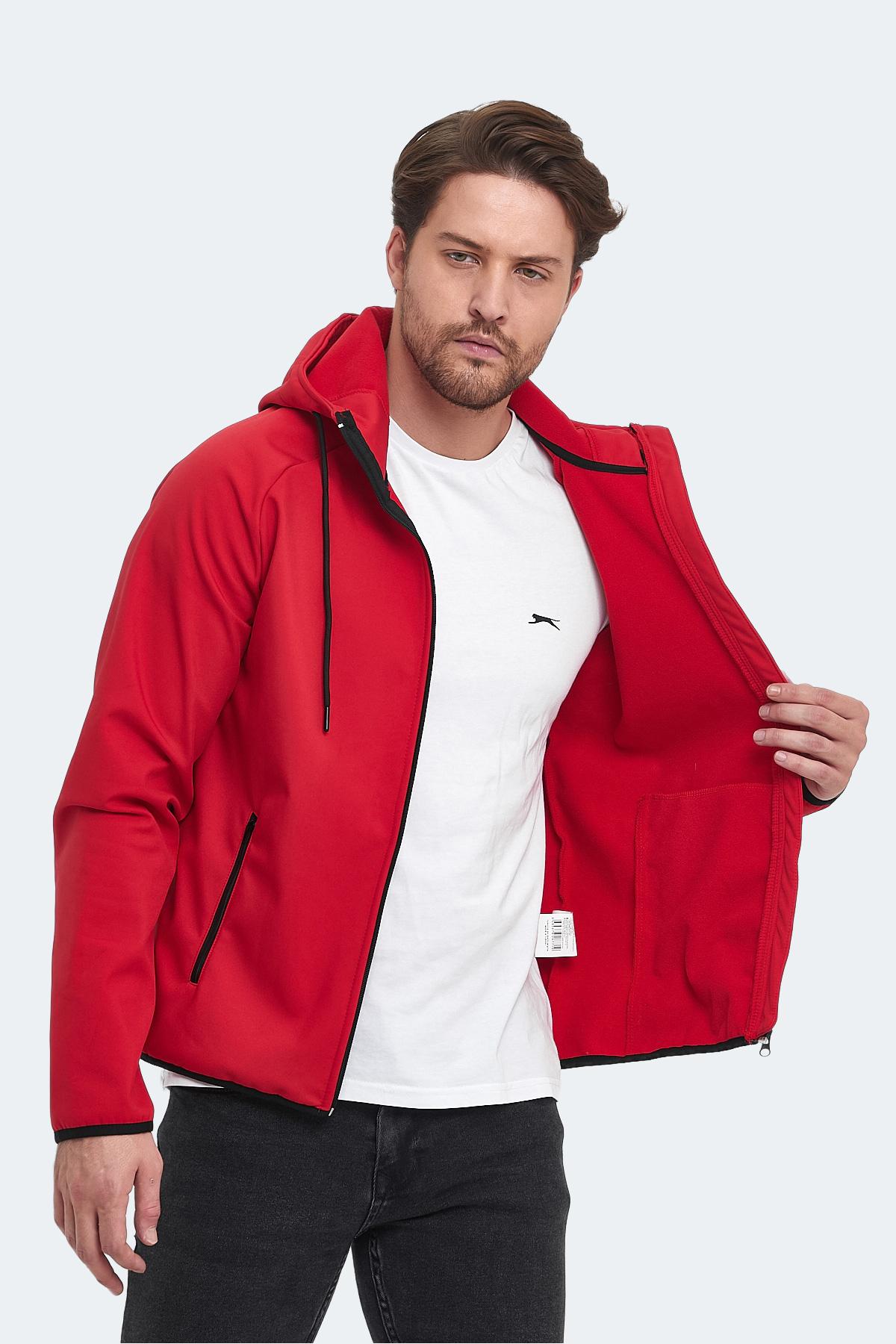 SLAZENGER RANGI Erkek Softshell Kaban Kırmızı görsel 4